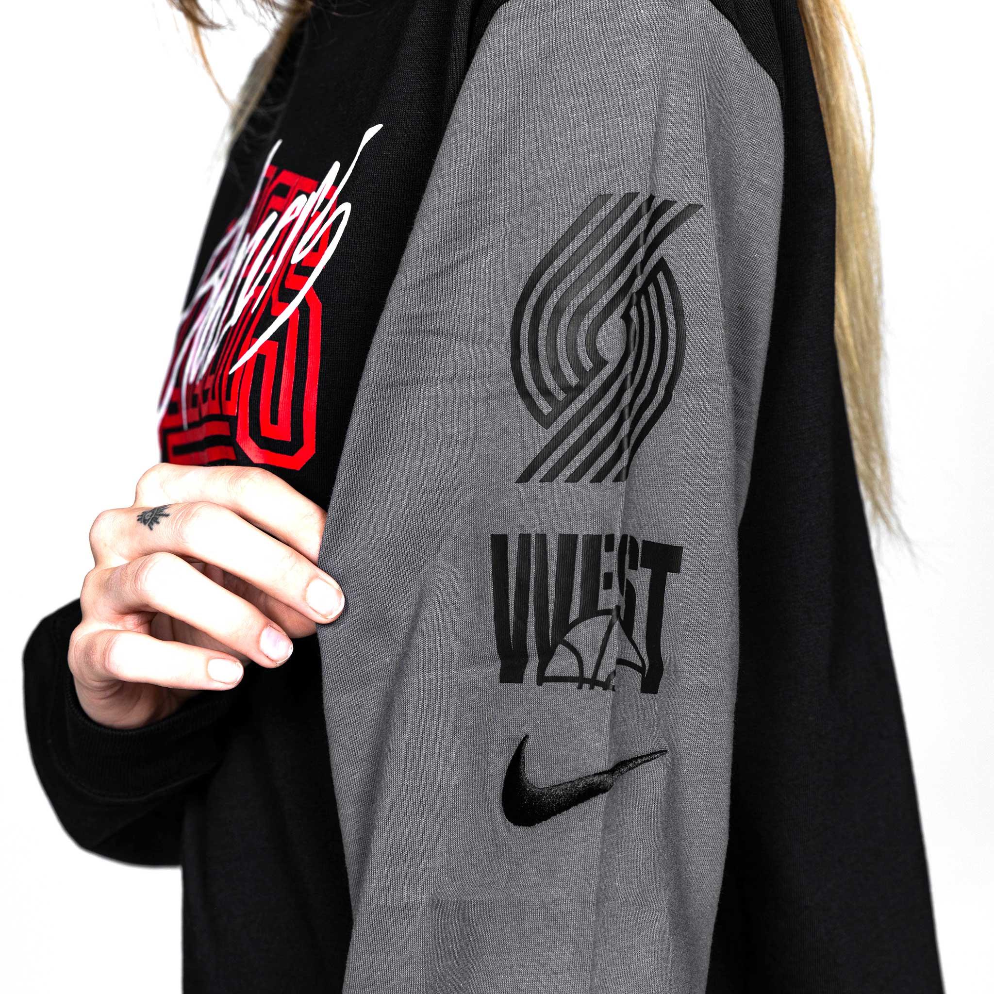 Nike Women's Long Sleeved Black T-shirt