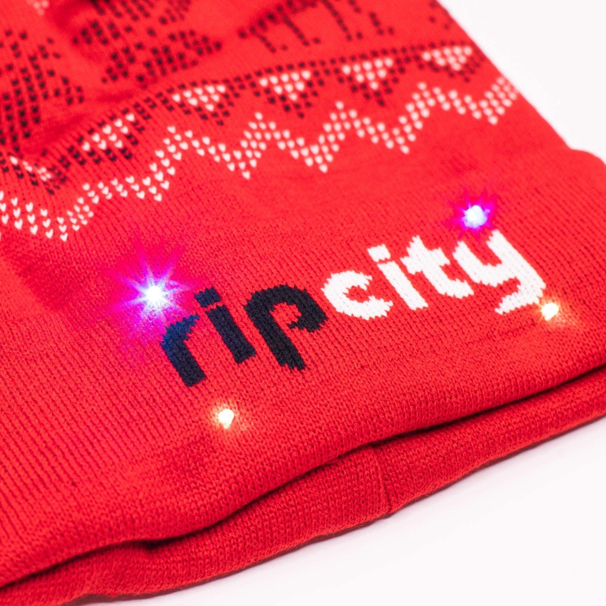 Reindeer Light Up Knit Beanie